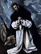 GRECO, El St Dominic in Prayer oil painting